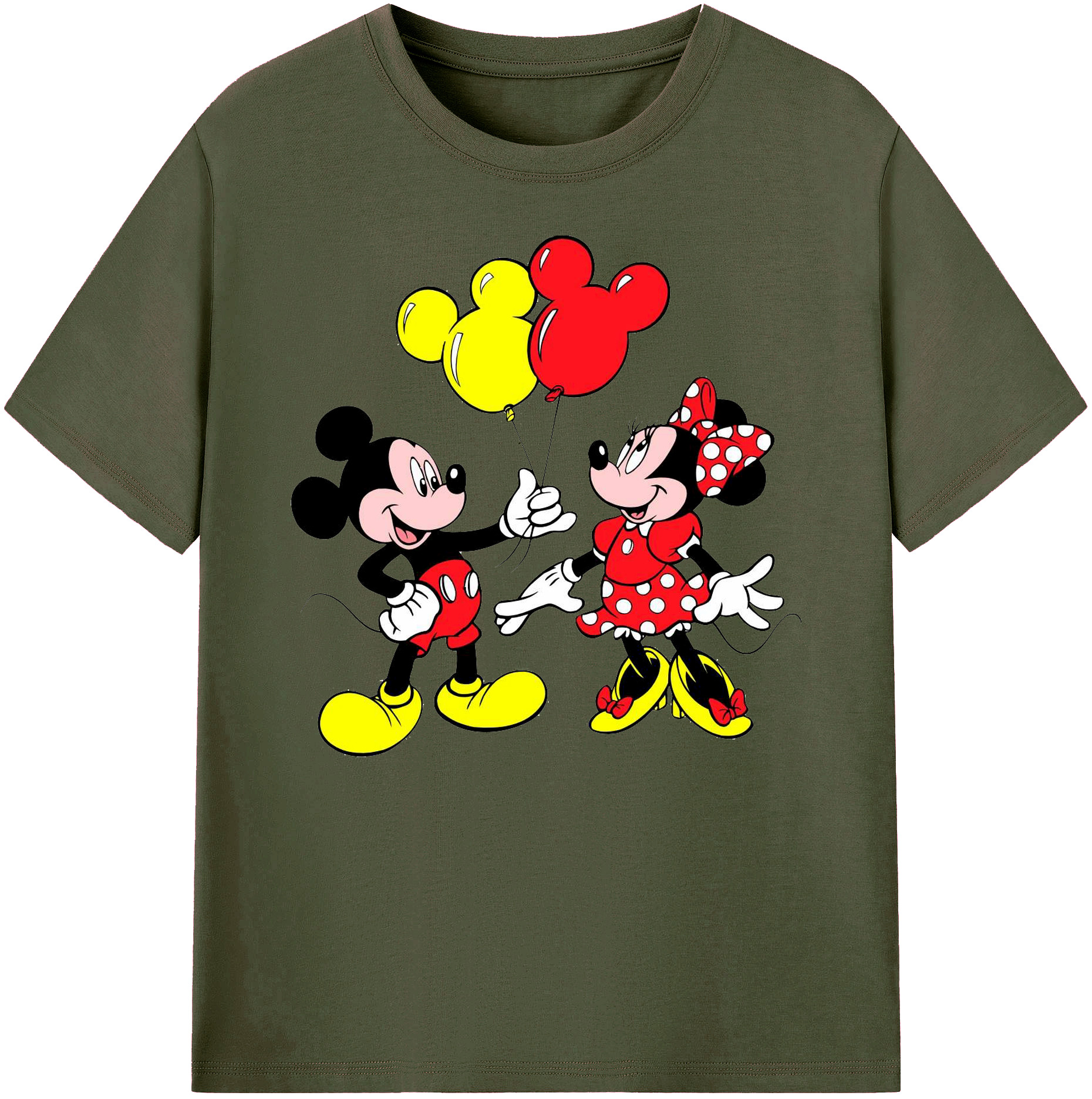 ミッキーマウス Mickey Mouse 綿100％ メンズ半袖Tシャツ｜肌触りやわらか＆通気性